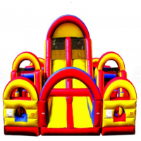 inflatable bounce house combos bouncy castle obstacle course