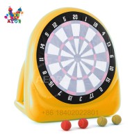 Magic sticker soccer dart kick dart inflatable games inflatable dart board