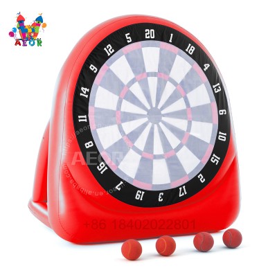 Magic Tape football free kick darts game inflatable foot dart 70''x75'' family sport games