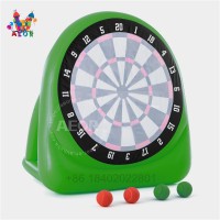 Customized amusement inflatable soccer dart small inflatable sticky football dart board sports