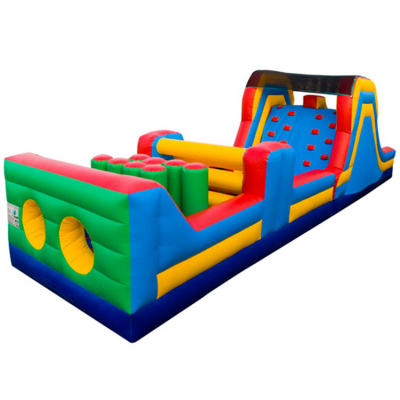 commercial Outdoor rainbow Inflatable Obstacle Course for sale