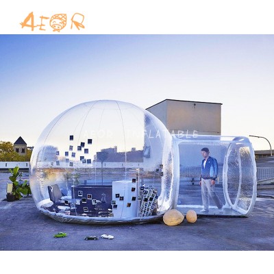 Free Fan Inflatable Bubble House 3M/4M/5M Dia Outdoor Bubble Tent For Camping PVC Bubble Tree Tent/Igloo Tent