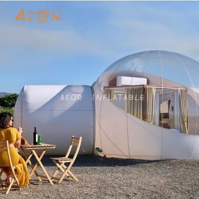 Inflatable Bubble Tent Hot Sales PVC Inflatable Bubble Hotel Room Transparent geodesic dome camping