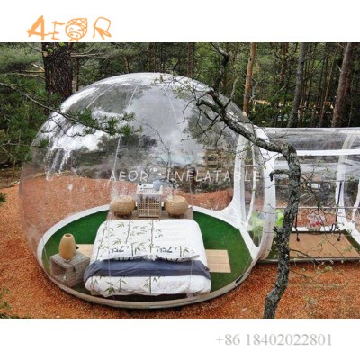 Outdoor sleeping camping igloo tent inflatable clear tent,inflatable bubble hotel