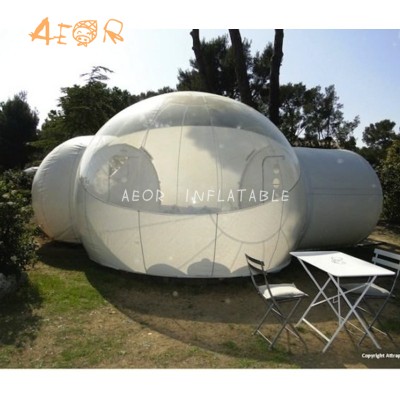 Inflatable bubble tent with silent blower Commercial Inflatable Transparent Bubble Camping Tent